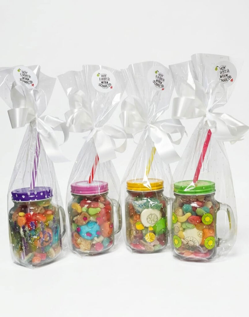 Jarra con Pajita "Arcoíris de Chuches"